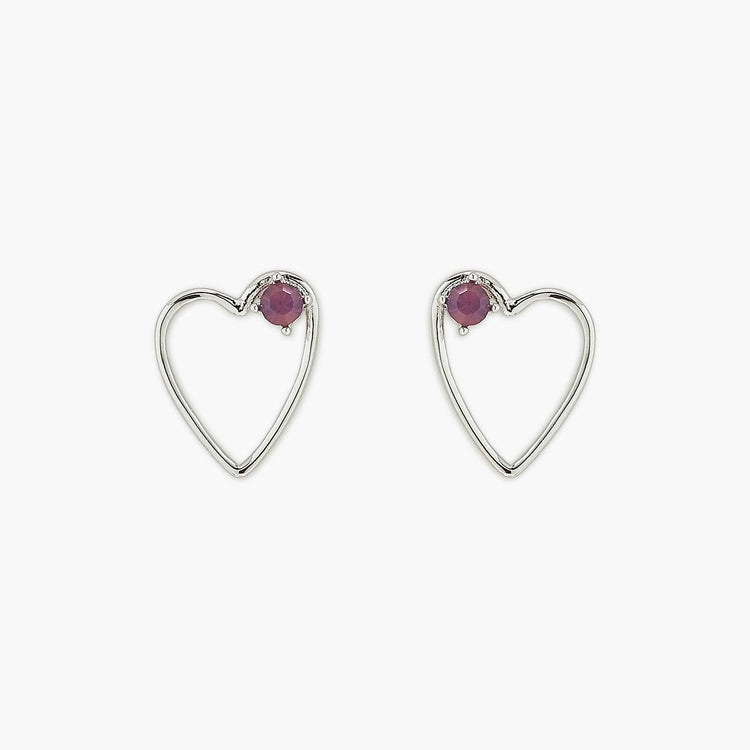 Sweetheart Stone Earrings