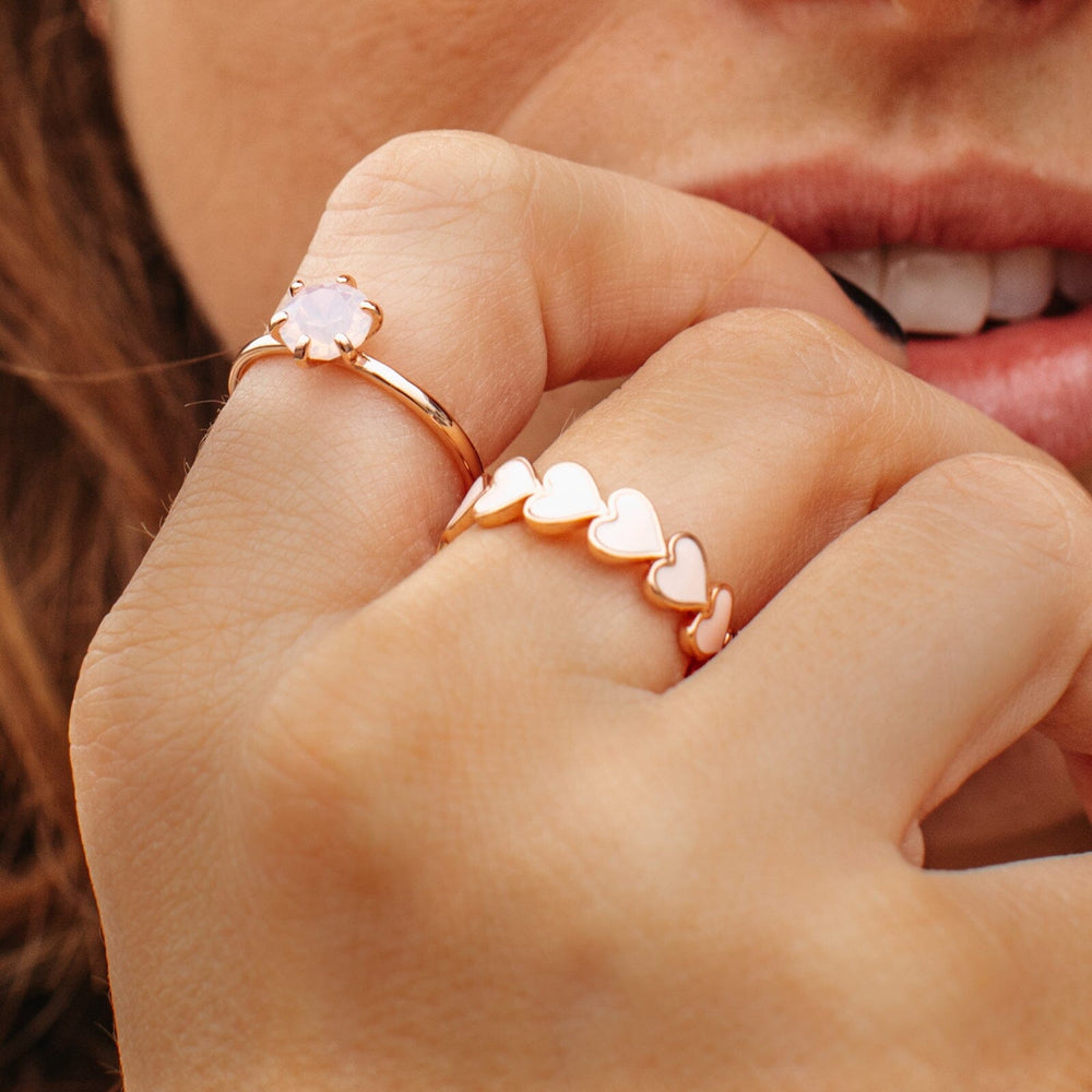 Love Hearts Band Ring 11