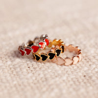 Love Hearts Band Ring Gallery Thumbnail