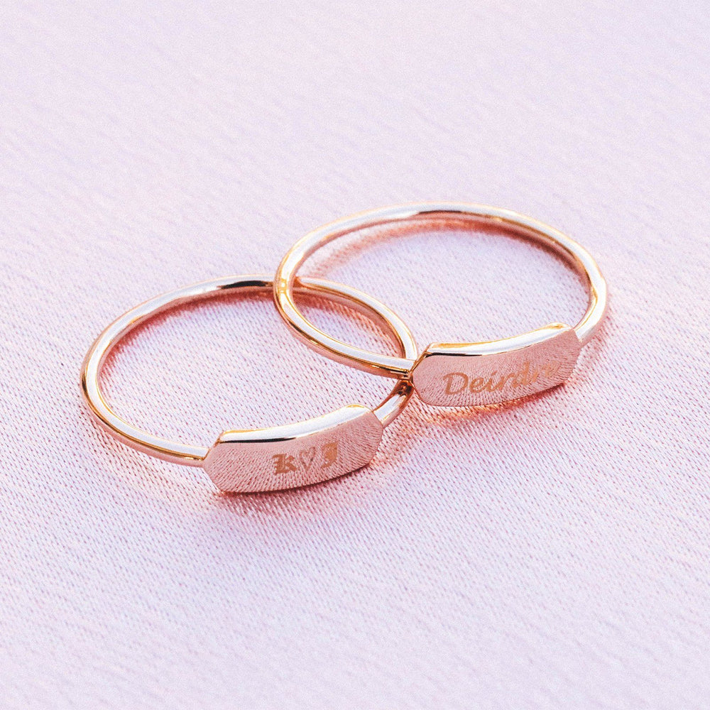 Engravable Bar Ring 7